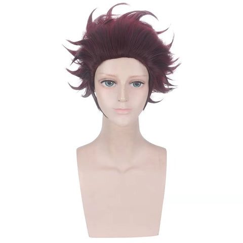 Anime Tanjiro Kamado Cosplay Wigs Costume Accessories