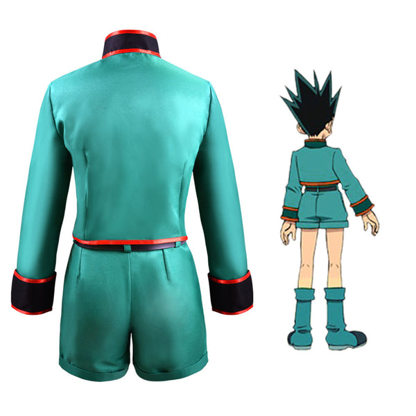 Hunter x Hunter Gon Freecss Cosplay Costume Green Suit Outfit Halloween Unisex Costume