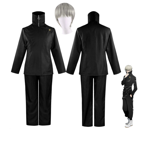 Anime Jujutsu Kaisen Toge Inumaki Whole Set Cosplay Uniform Costume With Wigs Set