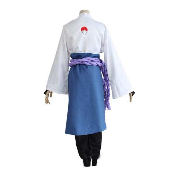 Anime Sasuke Uchiha Cosplay Costume With Wigs+Props+Cosplay Boots Full Set Halloween Costume