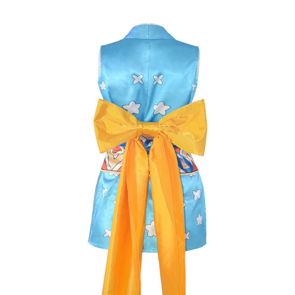 Anime One Piece Wano Country Arc Nami Kimono Dress Costume Outfit Halloween Cosplay Dress