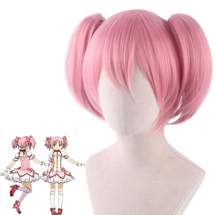 Anime Puella Magi Madoka Magica Kaname Madoka Cosplay Pink Wigs