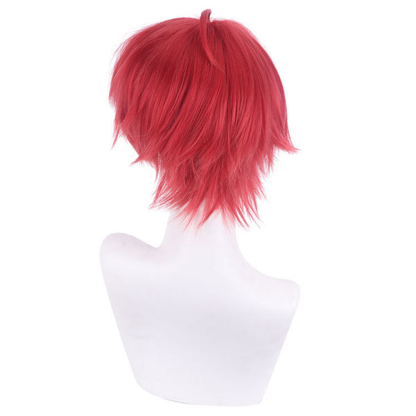 Anime Wonder Egg Priority Momoe Sawaki Cosplay Red Short Wigs