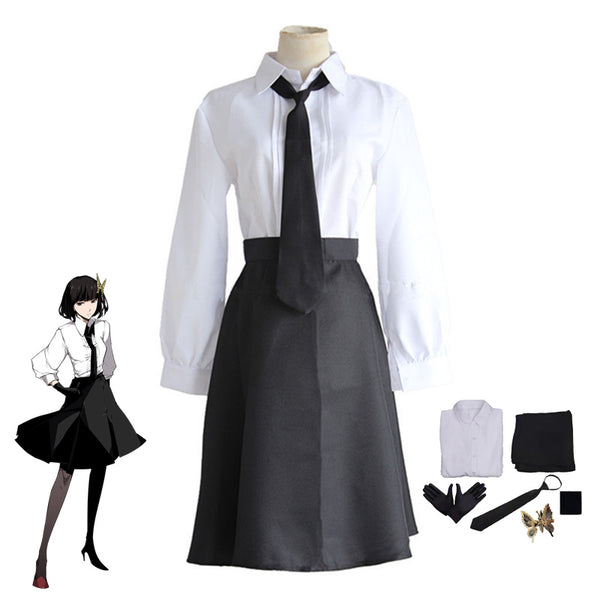 Anime Bungou Stray Dogs Akiko Yosano Uniform Costume Dress Halloween Cosplay Outfit