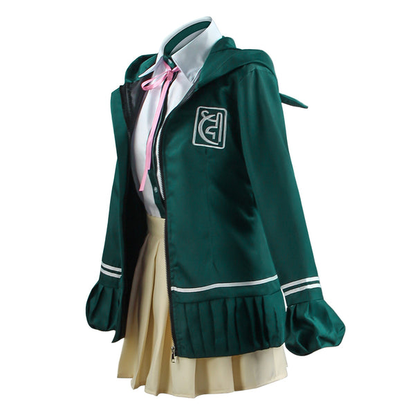 Danganronpa 2: Goodbye Despair Chiaki Nanami Whole Set Costume With Wigs and Cosplay Shoes Set