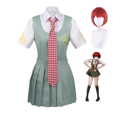 Danganronpa 2: Goodbye Despair Mahiru Koizumi Cosplay Costume Uniform With Wigs Set