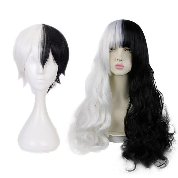 Danganronpa Monokuma Cosplay Costume Uniform With Wigs Halloween Carnival Costume Outfit