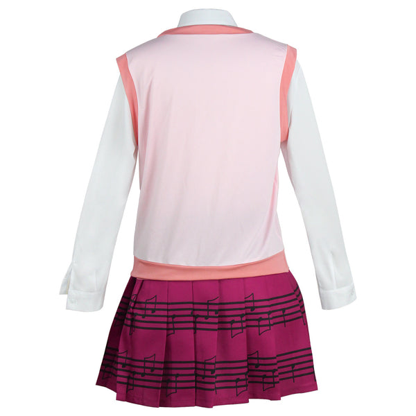 Danganronpa V3: Killing Harmony Akamatsu Kaede Full Set Costume Uniform Dress+Wigs+Shoes Carnival Costume