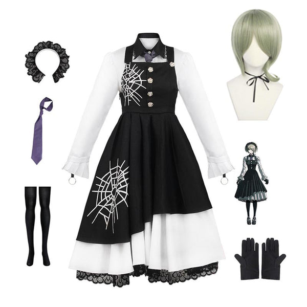 Danganronpa V3: Killing Harmony Kirumi Tojo Costume Dress With Wigs Halloween Costume Set