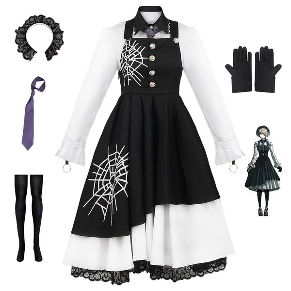 Danganronpa V3: Killing Harmony Kirumi Tojo Costume Dress With Wigs Halloween Costume Set