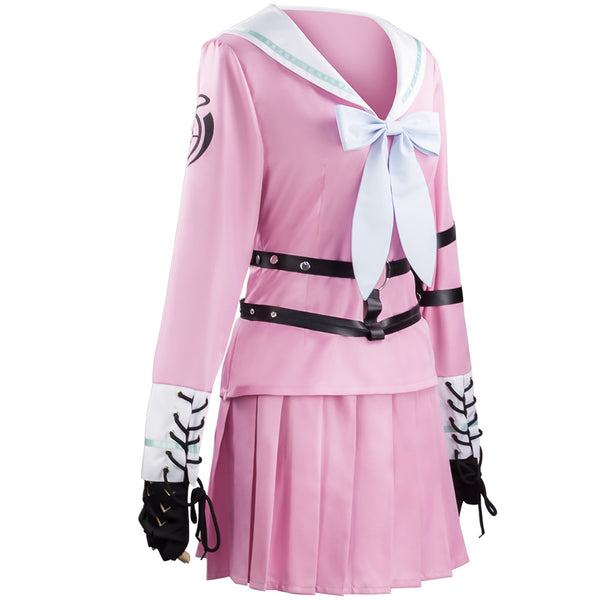 Danganronpa V3: Killing Harmony Miu Iruma Costume With Wigs and Glasses Halloween Costume Set