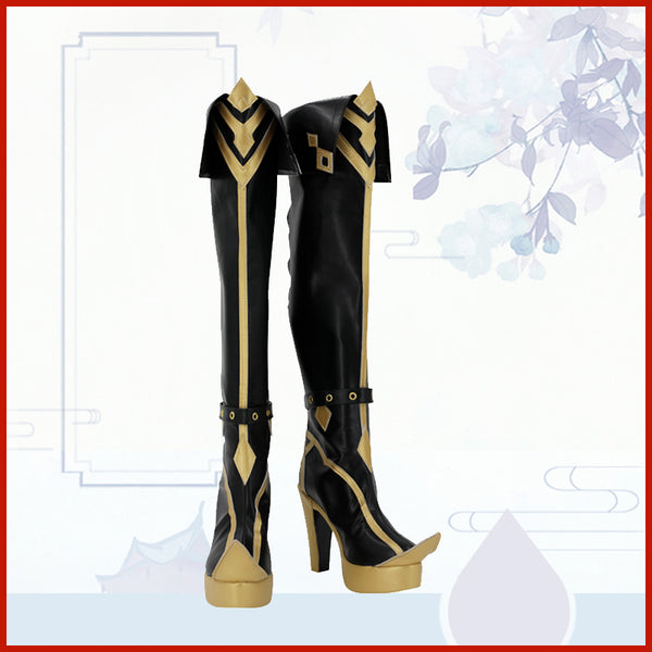 Genshin Impact Dehya Cosplay Boots Halloween Cosplay Shoes PU Leather