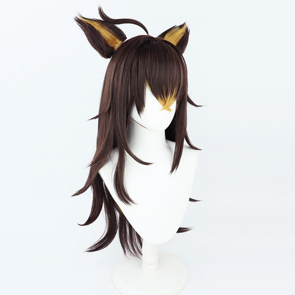 Genshin Impact Dehya Cosplay Wigs With Ears Cosplay Accessories