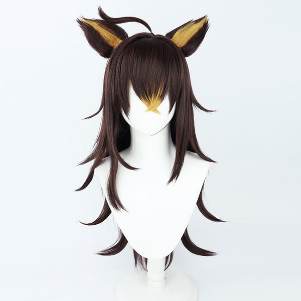 Genshin Impact Dehya Cosplay Wigs With Ears Cosplay Accessories