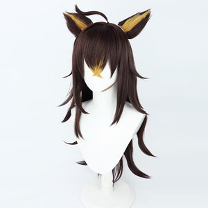 Genshin Impact Dehya Cosplay Wigs With Ears Cosplay Accessories