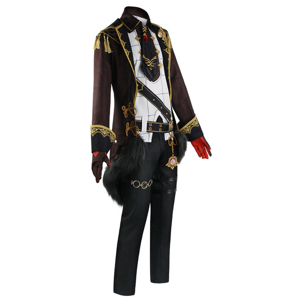 Genshin Impact Diluc Costume With Wigs and Boots Halloween Whole Set Diluc Cosplay Costume