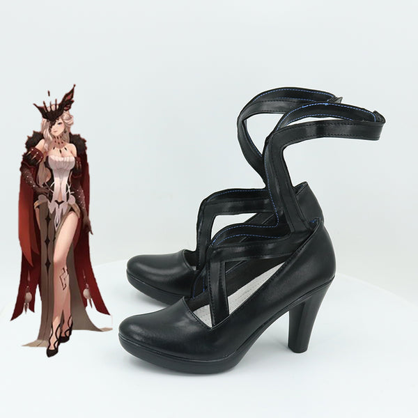 Genshin Impact Eleven Fatui Harbingers The Lady La Signora Costume Shoes