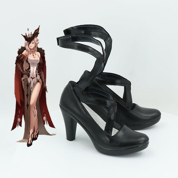 Genshin Impact Eleven Fatui Harbingers The Lady La Signora Costume Shoes