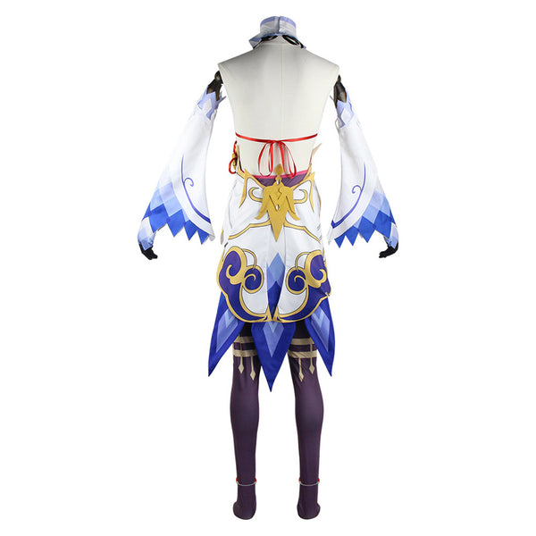 Genshin Impact Ganyu Cosplay Costume With Horns Props Halloween Carnival Cosplay Outfit