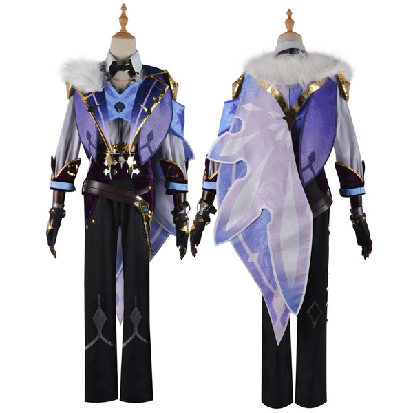 Genshin Impact Kaeya Costume+Wigs Set Halloween Carnival Cosplay Suit