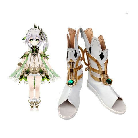 Genshin Impact Lesser Lord Kusanali Nahida Cosplay Shoes Halloween Cosplay Boots