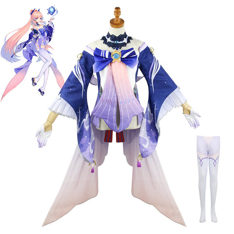 Genshin Impact Sangonomiya Kokomi Cosplay Costume Halloween Party Cospaly Outfit