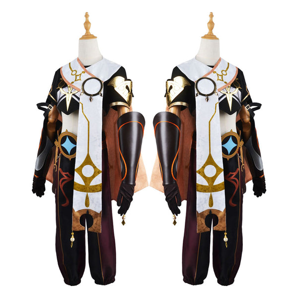 Genshin Impact Traveler Aether Costume Halloween Cosplay Outfit