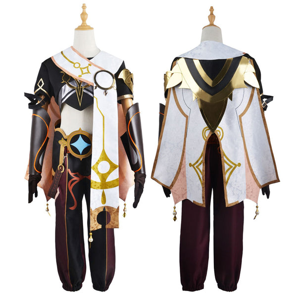 Genshin Impact Traveler Aether Costume Halloween Cosplay Outfit