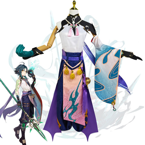 Genshin Impact Yaksha Xiao Cosplay Costume Halloween Carnival Costume Outfit