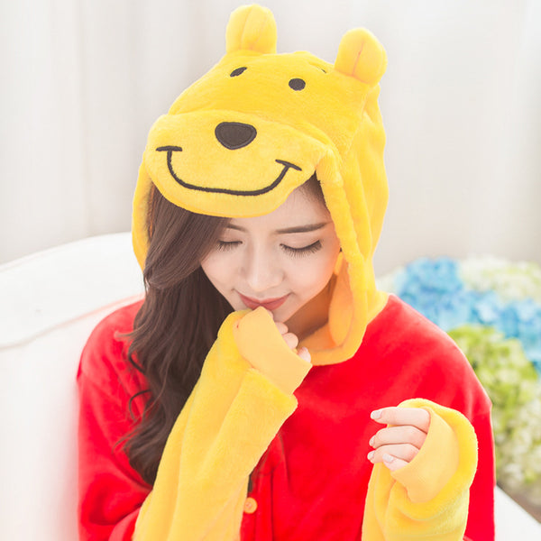 Kigurumi Animal Onesies Winnie the Pooh Hoodie Pajamas