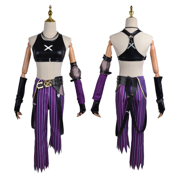 League of Legends Costume LOL Arcane Jinx Costume Halloween Carnival Cosplay Costume