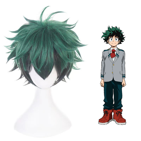 Midoriya Izuku Deku Fighting Suit Cosplay Costume With Wigs Set Halloween Izuku's Costume Beta