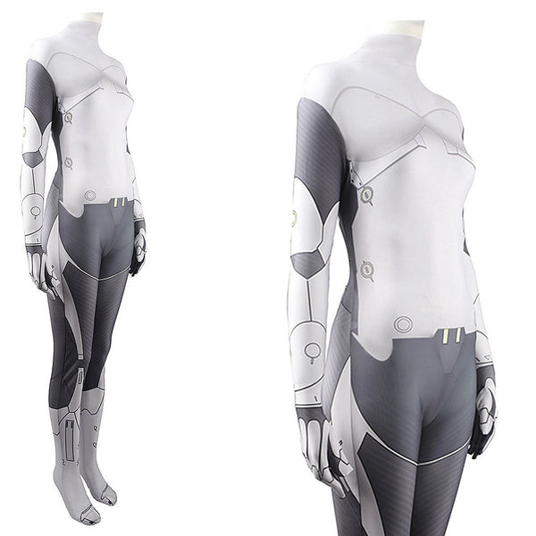 Overwatch 2 Genji Female Ver. Zentai Costume Halloween Cosplay Jumpsuit