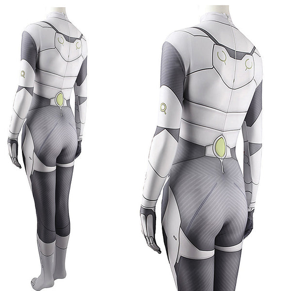 Overwatch 2 Genji Female Ver. Zentai Costume Halloween Cosplay Jumpsuit