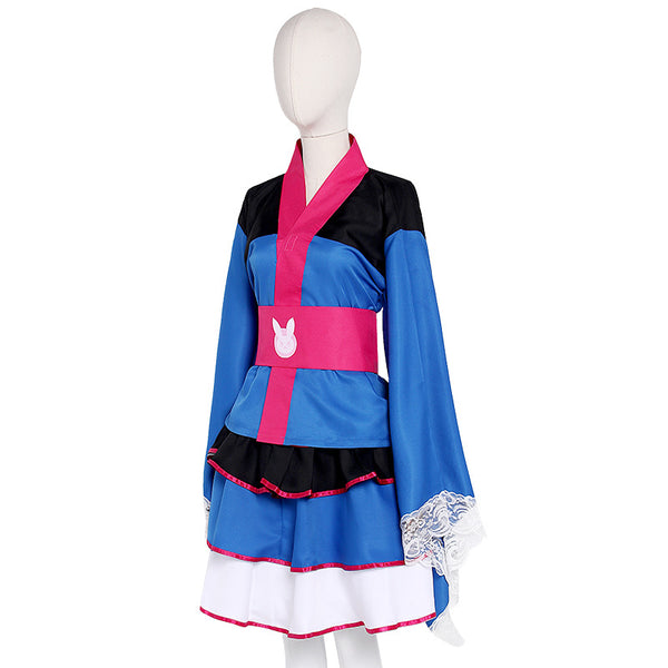 Overwatch D.Va Hana Song Cosplay Costume Kimono Dress Lolita Dress Halloween Carnival Costume