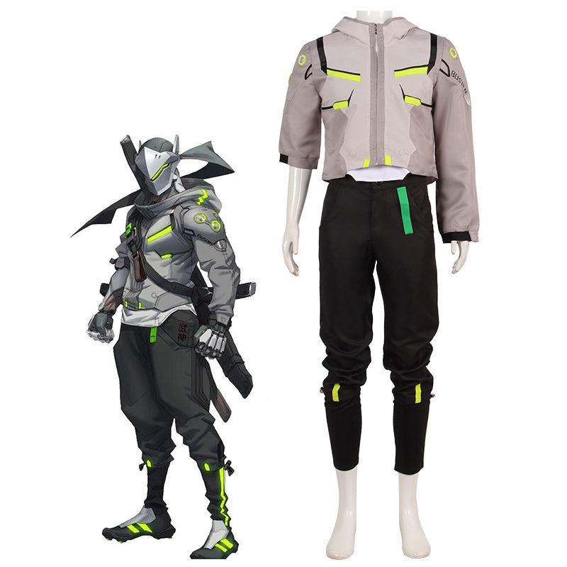 Overwatch Genji Shimada Cosplay Costume Halloween Cosplay Costume