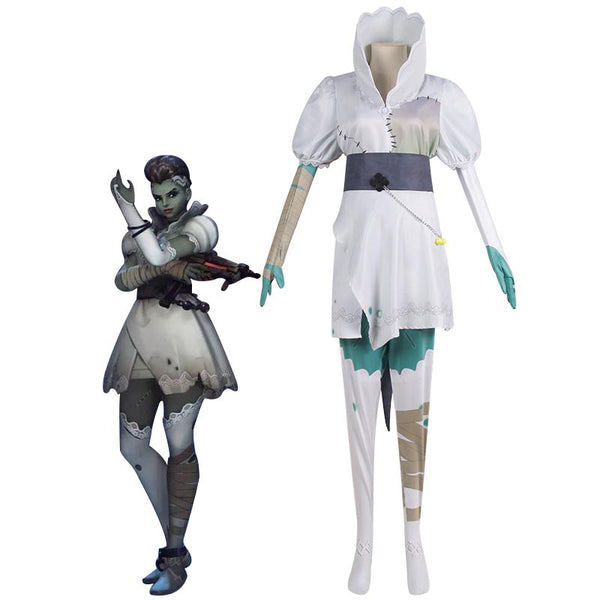 Overwatch Sombra Bride Skin Cosplay Costume Halloween Party Costume