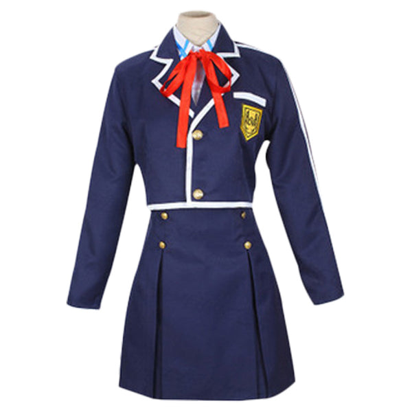 Anime Sword Art Online SAO Yuuki Asuna School Uniform Cosplay Costume