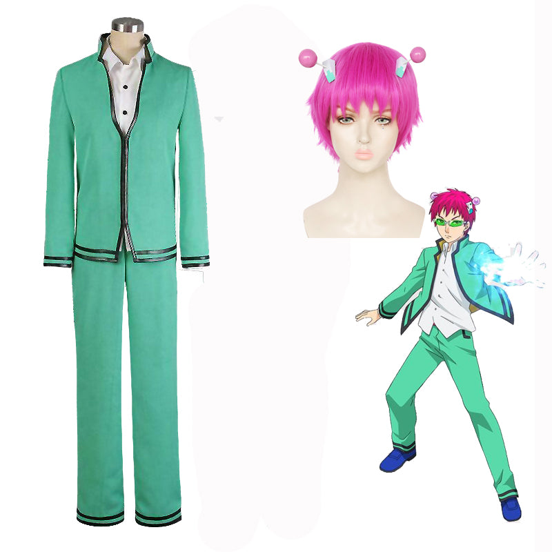 The Disastrous Life of Saiki K. Cosplay Kusuo Saiki Cosplay Suit Uniform Halloween Carnival Outfit